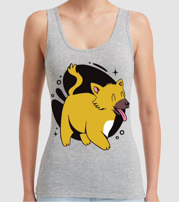 Vulpe model gri pe tricou