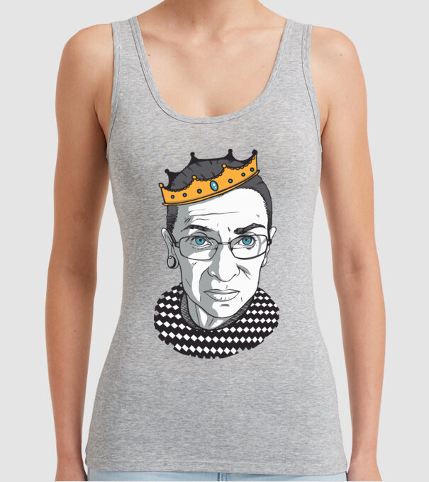 Ruth Bader Ginsburg model gri pe tricou