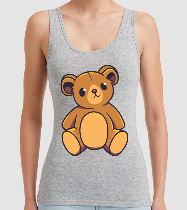 Ursuleț Teddy model gri pe tricou