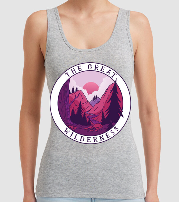 The Great Wilderness model gri pe tricou