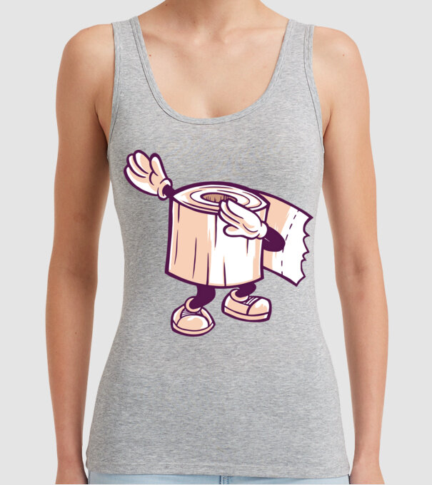Hârtie igienică DAB model gri pe tricou