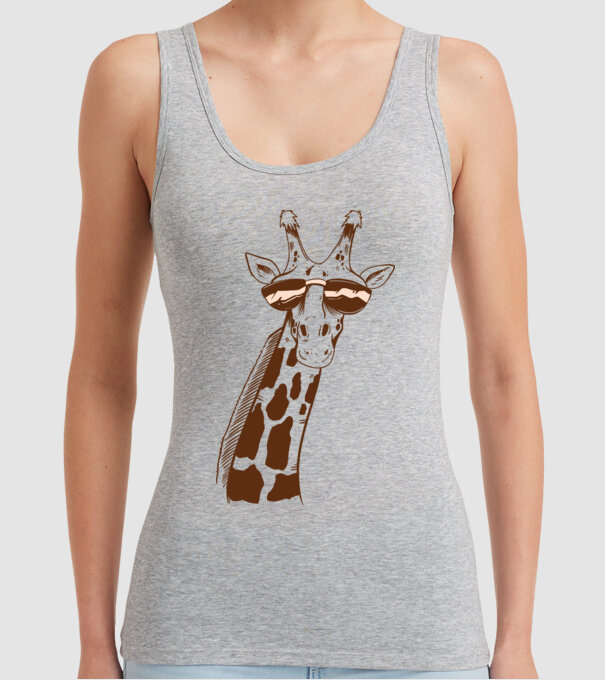 Cap Girafă model gri pe tricou