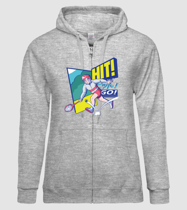 Anime Jucător de tenis băiat model gri pe tricou