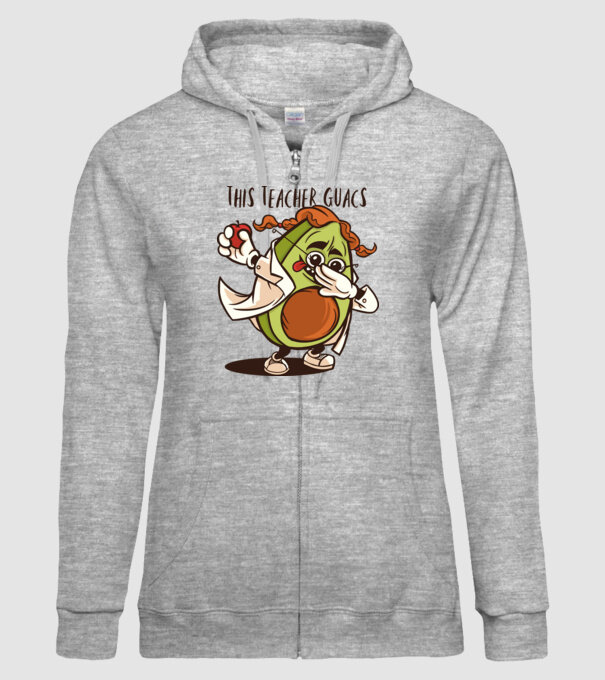 Profesor Avocado DAB model gri pe tricou