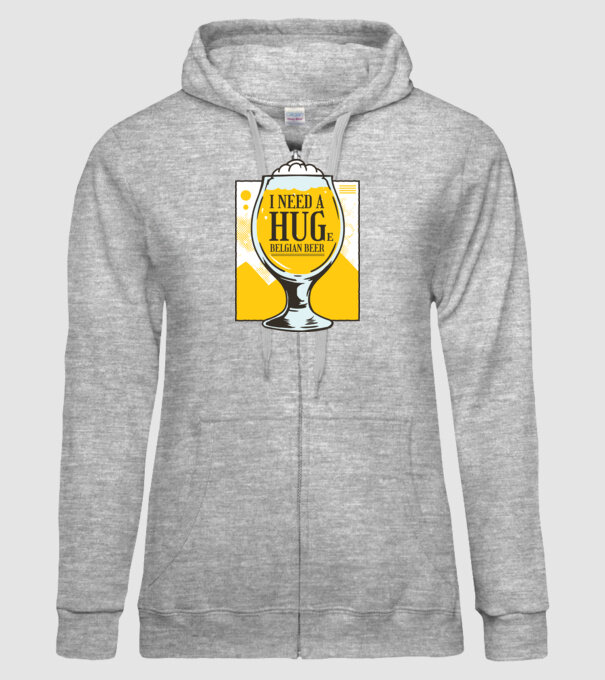 Bere belgiană model gri pe tricou