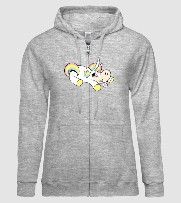 Unicorn bolnav model gri pe tricou