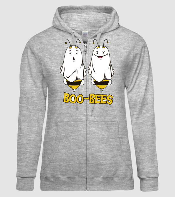 Boo Bees - Albine fantomă Halloween model gri pe tricou