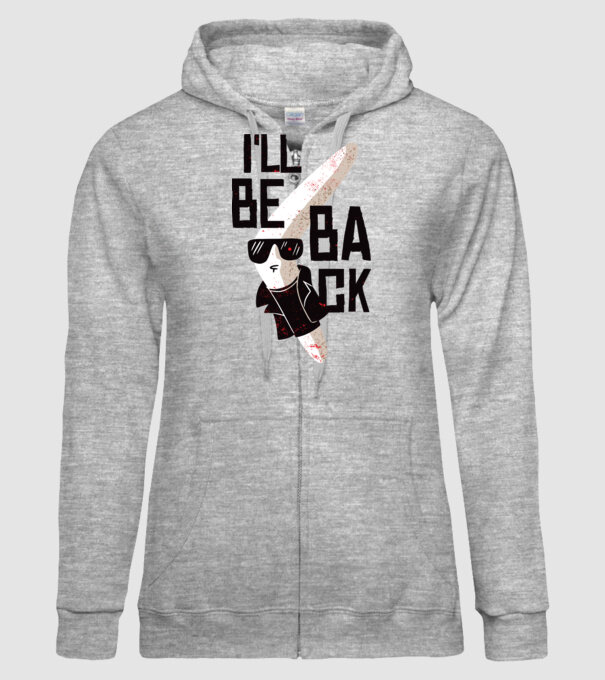 'Boomerang - Mă voi întoarce - I''ll be back' model gri pe tricou