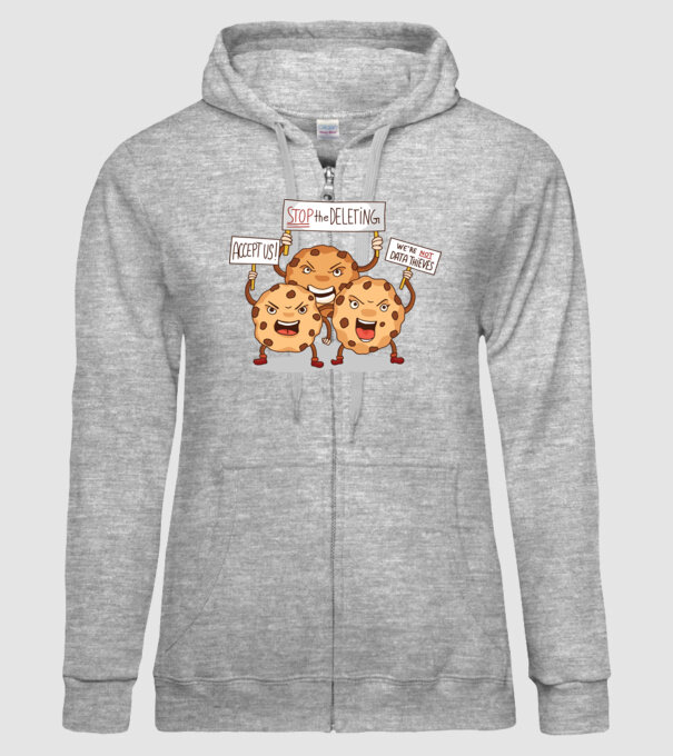 Protest Cookie model gri pe tricou