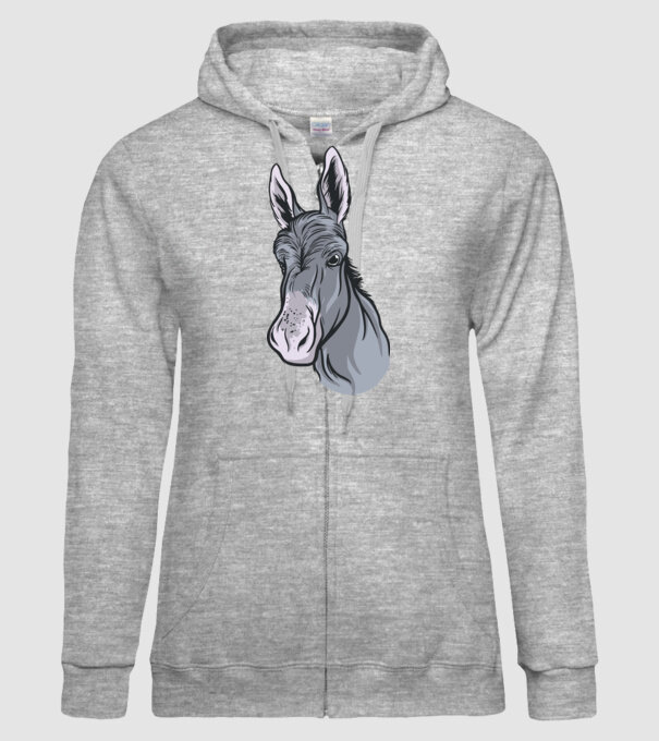Măgăruș model gri pe tricou