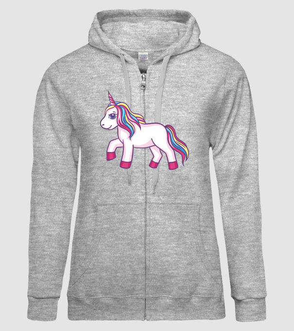Unicorn drăguț model gri pe tricou