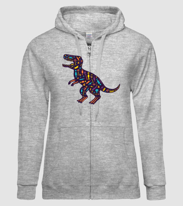 Dino bomboane model gri pe tricou