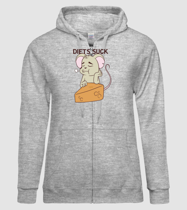 Șoricel diet model gri pe tricou