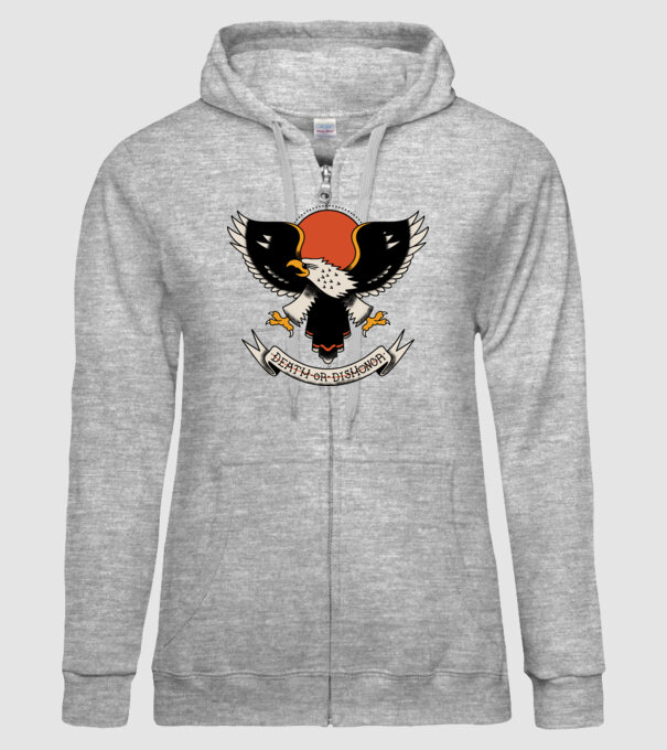 Eagle Tatuaj model gri pe tricou