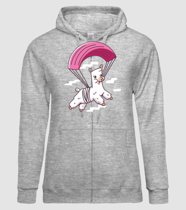 Alpaca parașutist model gri pe tricou
