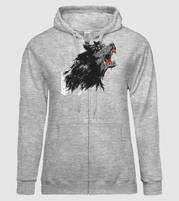 Urlet de lup model gri pe tricou