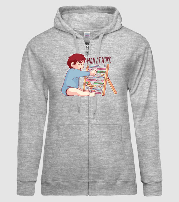 Bărbat la lucru tricou amuzant model gri pe tricou
