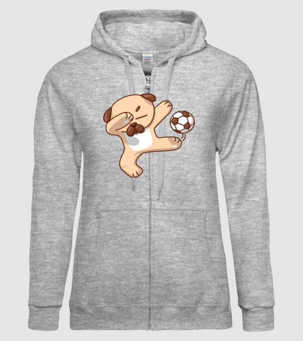 Cățel fotbalist DAB model gri pe tricou