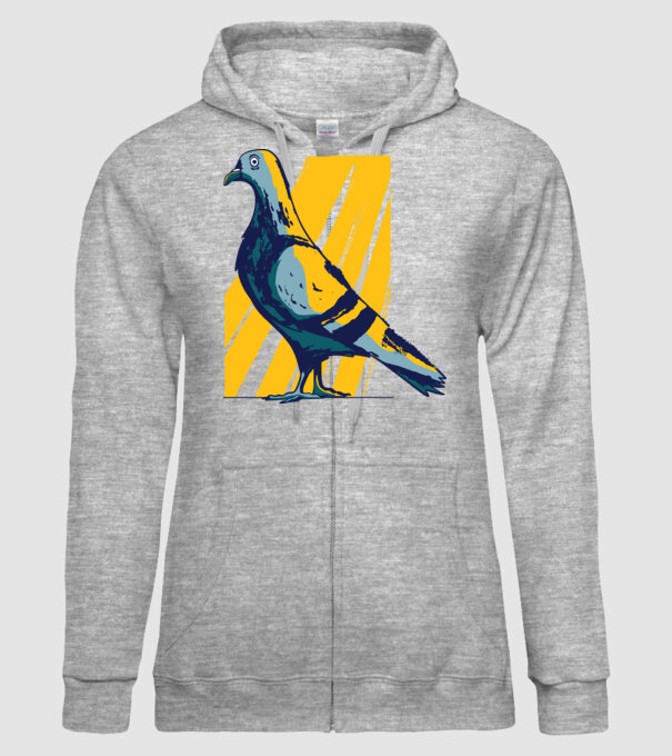 Porumbel model gri pe tricou