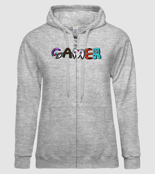 Inscripție Gamer model gri pe tricou