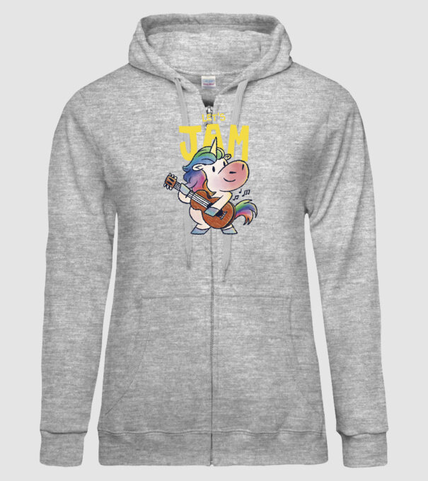 Unicorn cu chitara model gri pe tricou