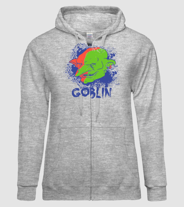 Goblin model gri pe tricou