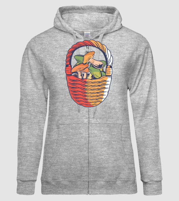 Ciuperci model gri pe tricou