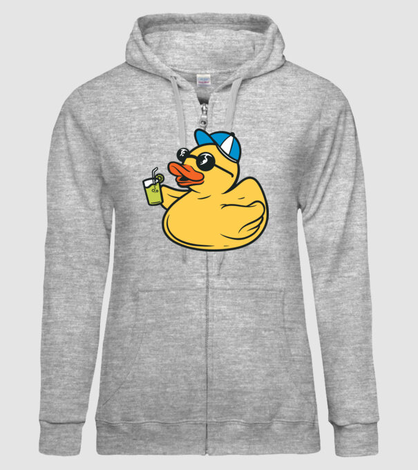 rățușcă de cauciuc Vacanță model gri pe tricou