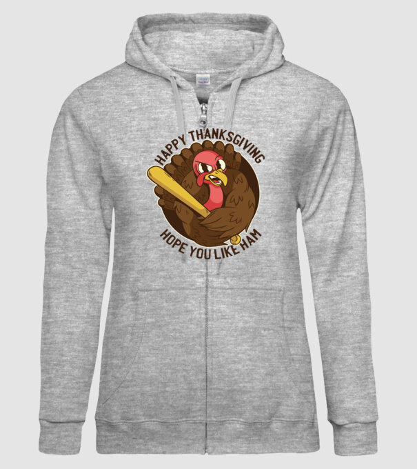 Happy Thanksgiving - Hope you like Ham model gri pe tricou