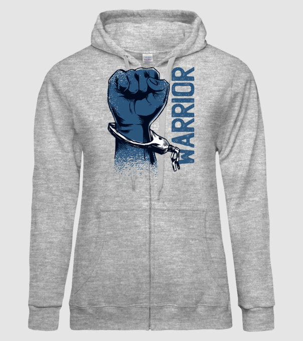 Pumn războinic model gri pe tricou