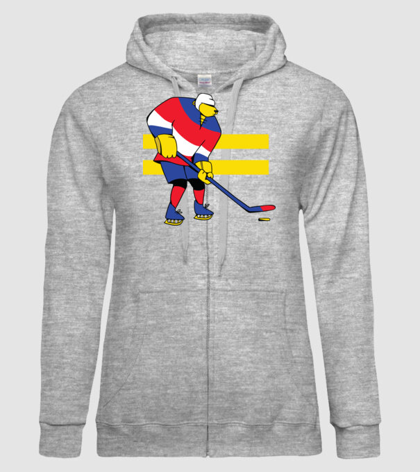 Urs hocheist model gri pe tricou