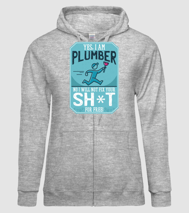 Da, sunt instalator model gri pe tricou