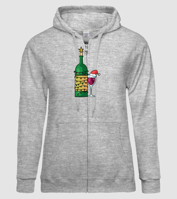 Vin de Crăciun model gri pe tricou