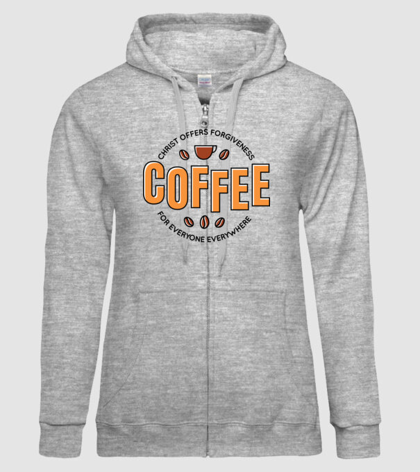 Cafea Iertare model gri pe tricou