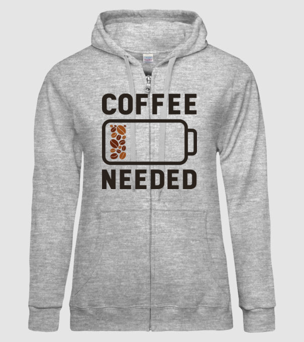 Am nevoie de cafea model gri pe tricou