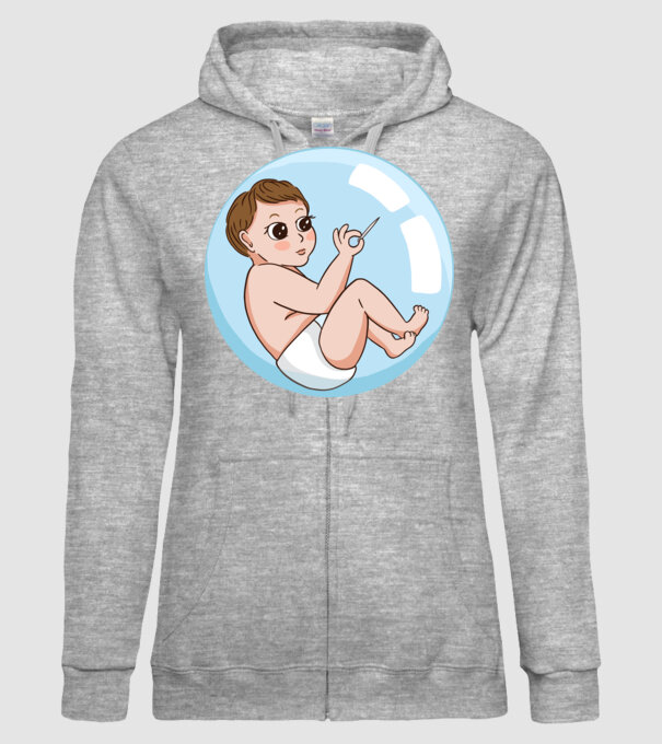 Bebeluș model gri pe tricou