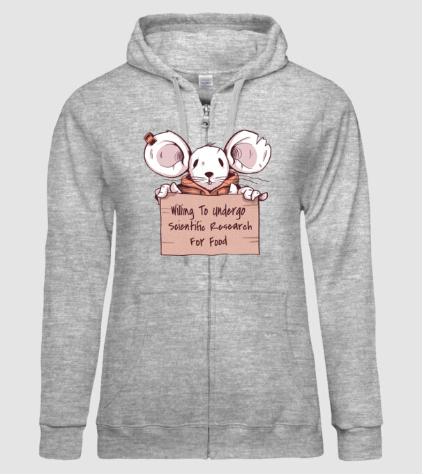 Șoarece Cerșetor model gri pe tricou