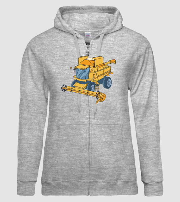 Combină agricolă model gri pe tricou