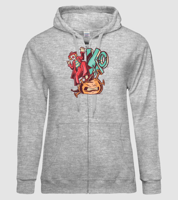 Coronavirus KO model gri pe tricou