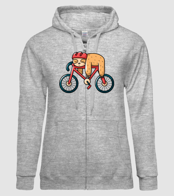 Leneș pe bicicletă model gri pe tricou