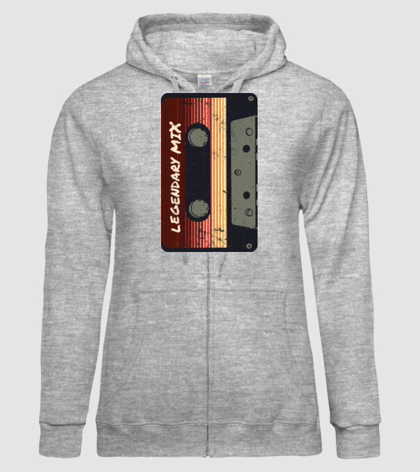 Casetă Legendary Mix model gri pe tricou