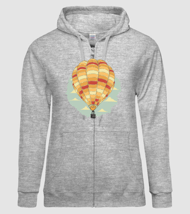 Aerostat model gri pe tricou