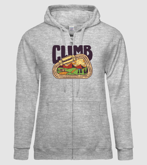 Carabină Alpinist model gri pe tricou