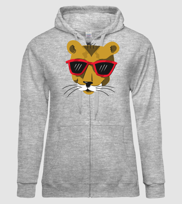 Leu cool model gri pe tricou