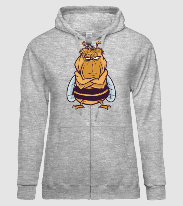 Albină Supărată model gri pe tricou