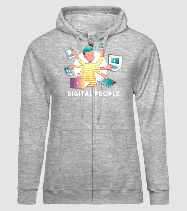 Oamenii multitasking sunt generația viitoare model gri pe tricou