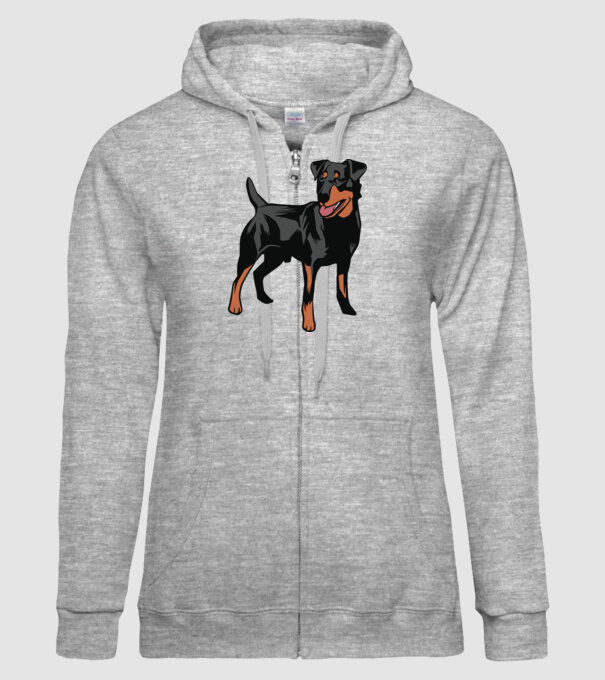 Câine de vânătoare german Terrier model gri pe tricou
