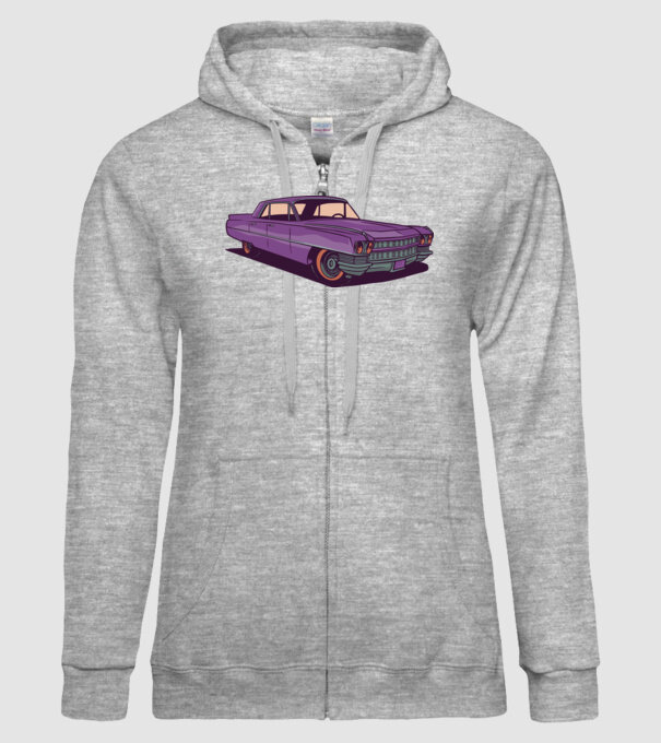 Mașină Old school model gri pe tricou