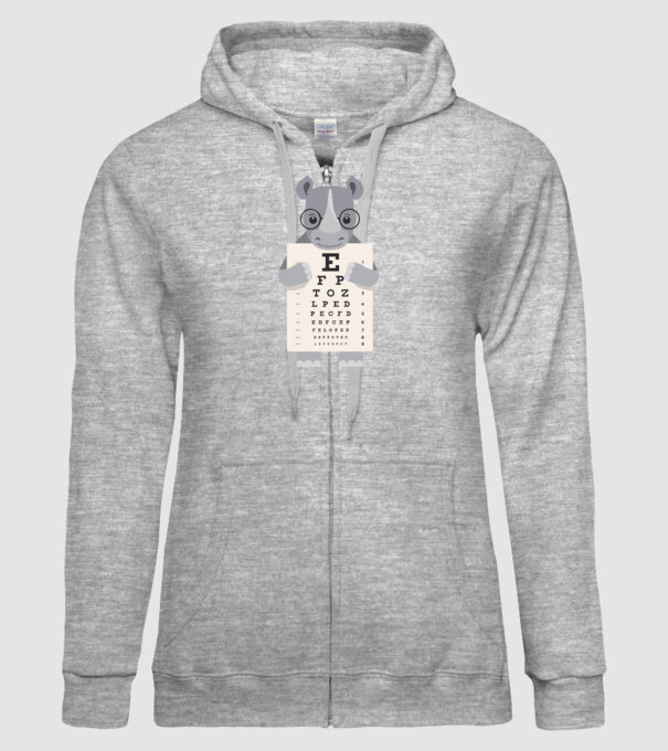 Examen oftalmologie rinocer model gri pe tricou