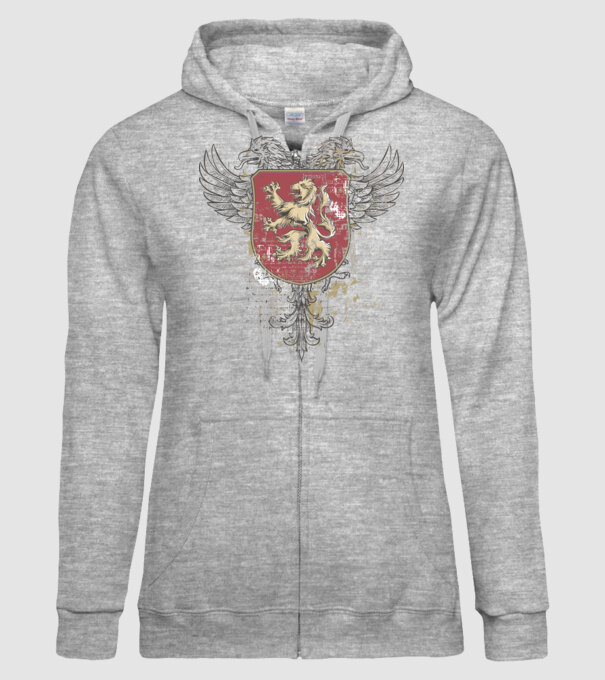 Scut - Leu model gri pe tricou